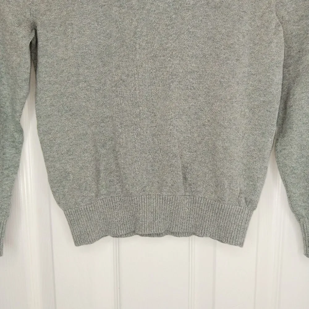 THE CHILDREN’S PLACE Boys Gray V-Neck Cotton Sweater Size 5/6 Classic Cozy